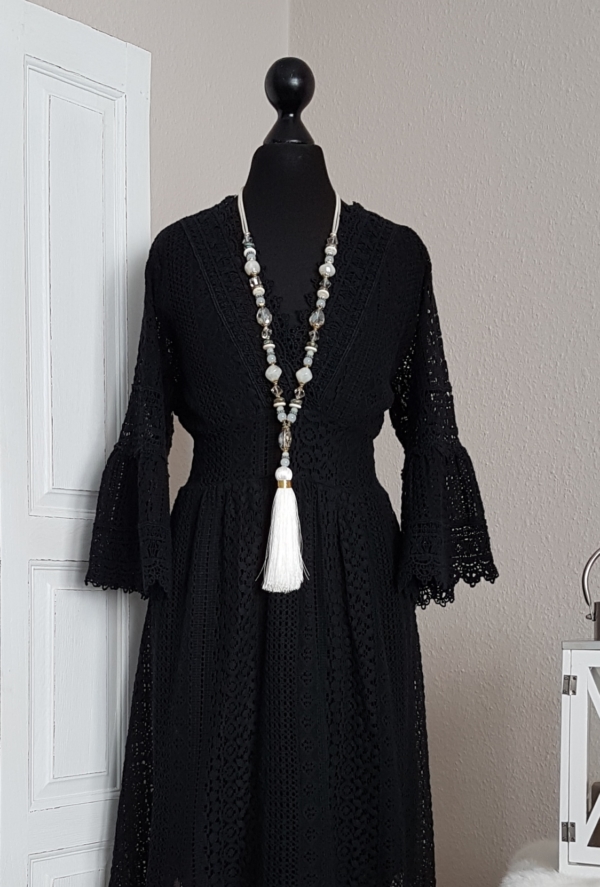 Traumhaftes Boho-Kleid im Empire-Stil - schwarz - passend für Größe 36 - 38 - 40 – Bild 3