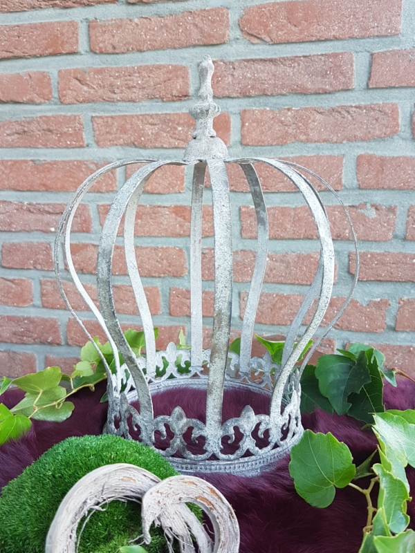 Dekokrone - Metall - Shabby Chic - Höhe 26,5 cm – Bild 4