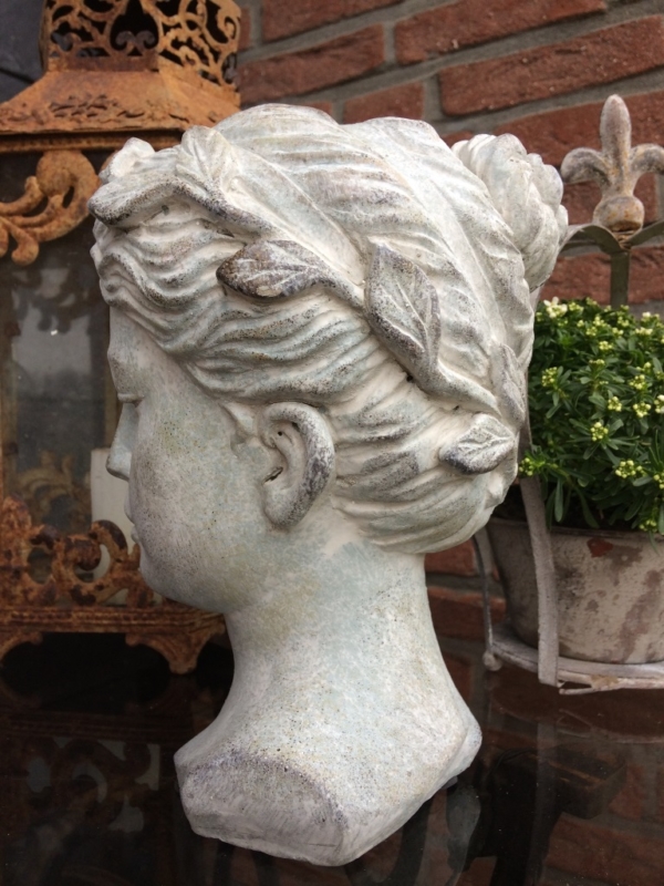 Büste - Kranzdekor - 23 cm - Zement – Bild 3