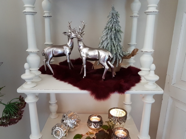 antikes Standregal - weiß - Shabby Chic – Bild 3