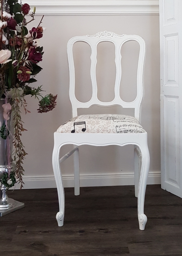 alter Stuhl - weiß - Shabby Chic - 6 Stück vorhanden