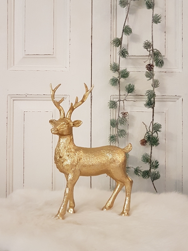 Hirsch "Viktor" - gold - 21 cm