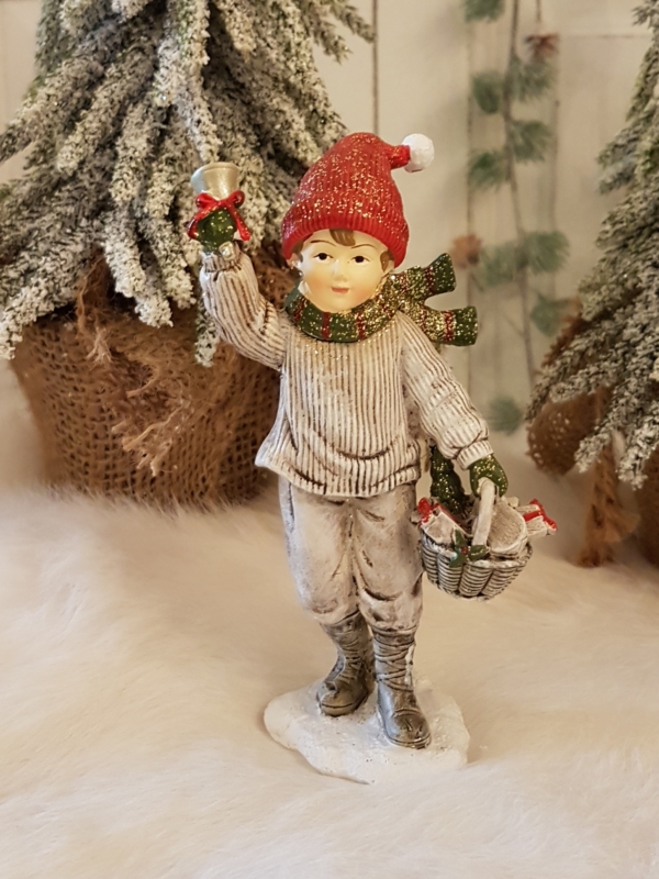 nostalgische Winterkinder - 2er-Set - 13 cm – Bild 2