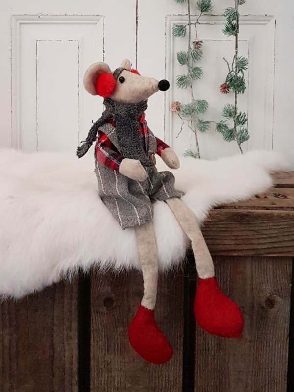 Kantenhocker - Wintermaus-Junge - 30 cm – Bild 2