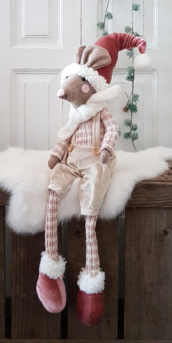 Kantenhocker - "Wintermäuse" - 2er-Set – Bild 5