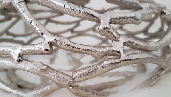 Cor Mulder - Adventskranz "Äste"- Aluminium - silber – Bild 5