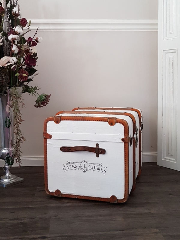 antiker Überseekoffer - Shabby Chic – Bild 3