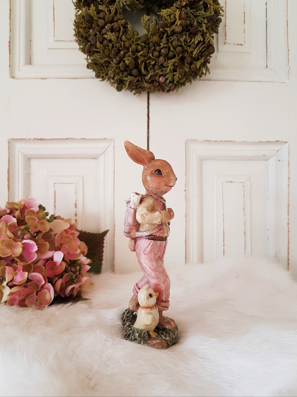 Nostalgischer Osterhase mit Rucksack – rosa – 15 cm – Dekodreams Wolf Nostalgischer Osterhase mit Rucksack – rosa – 15 cm – Dekodreams Wolf