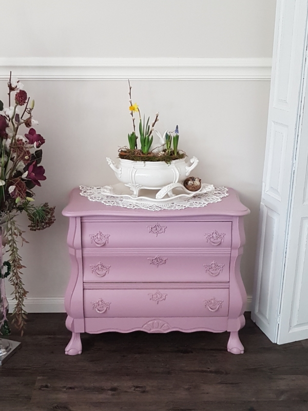 Barock-Kommode mit Klappe und Schublade - Shabby Chic – Bild 3