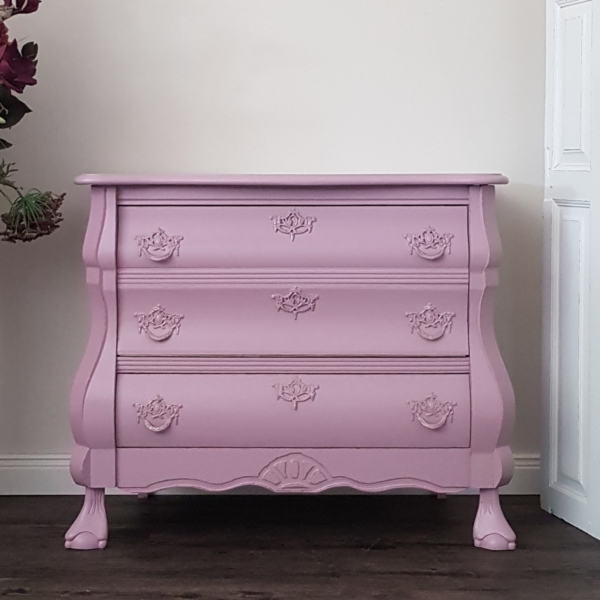Barock-Kommode mit Klappe und Schublade - Shabby Chic – Bild 5