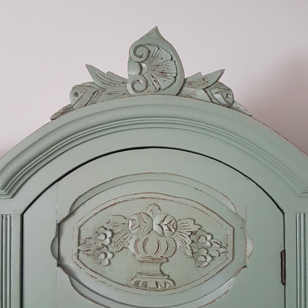 Antiker Buffetschrank - Eiche - cottage green - Shabby Chic – Bild 4