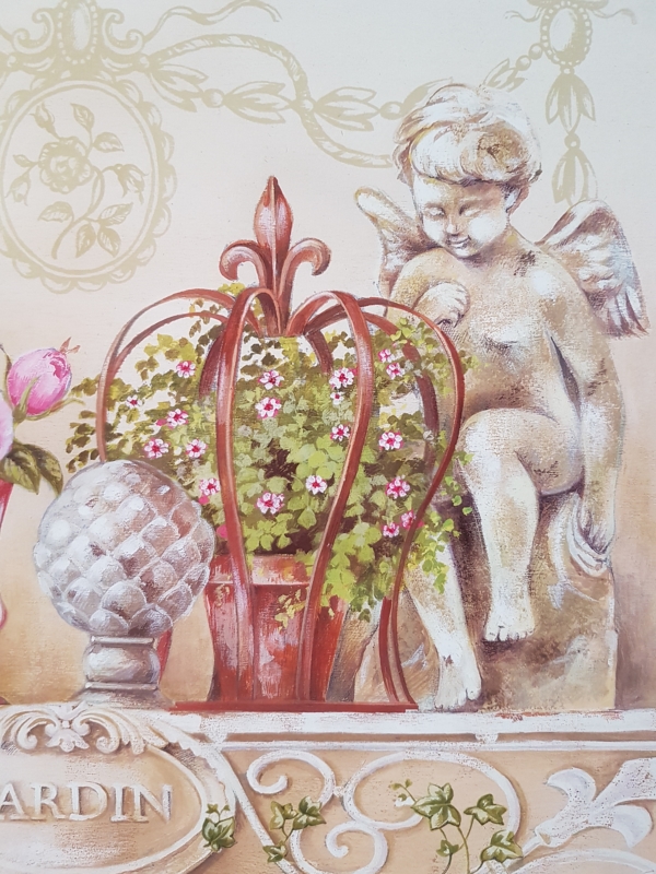 Tischsets / Platzsets "Romantic Angel" - 4-teilig - Korkeiche / MDF - Shabby Landhaus – Bild 3