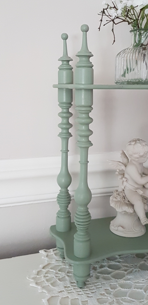altes Standregal - cottage green - Höhe 40 cm - Shabby Chic – Bild 3