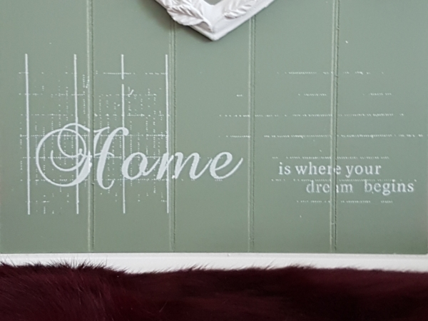 Holz Schlüsselkasten "HOME" mit 6 Haken - mint - Landhaus - Shabby Chic – Bild 3