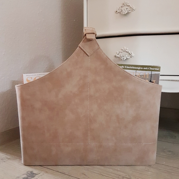 Stylischer Zeitungskorb - hellbraun - Breite 44 cm – Bild 2
