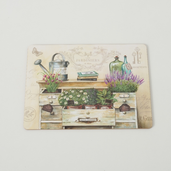 Tischsets / Platzsets "Jardin Paris" - 4-teilig - Korkeiche / MDF - Shabby Landhaus – Bild 2