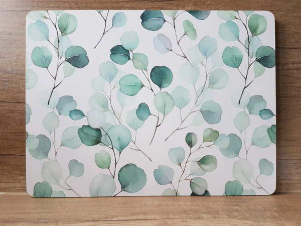 Tischsets / Platzsets "Eukalyptus" - 4-teilig - Korkeiche / MDF - Shabby Landhaus - Motiv 1 – Bild 2
