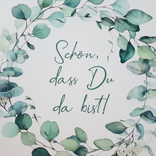Tischsets / Platzsets "Eukalyptus" - 4-teilig - Korkeiche / MDF - Shabby Landhaus - Motiv 2 – Bild 3